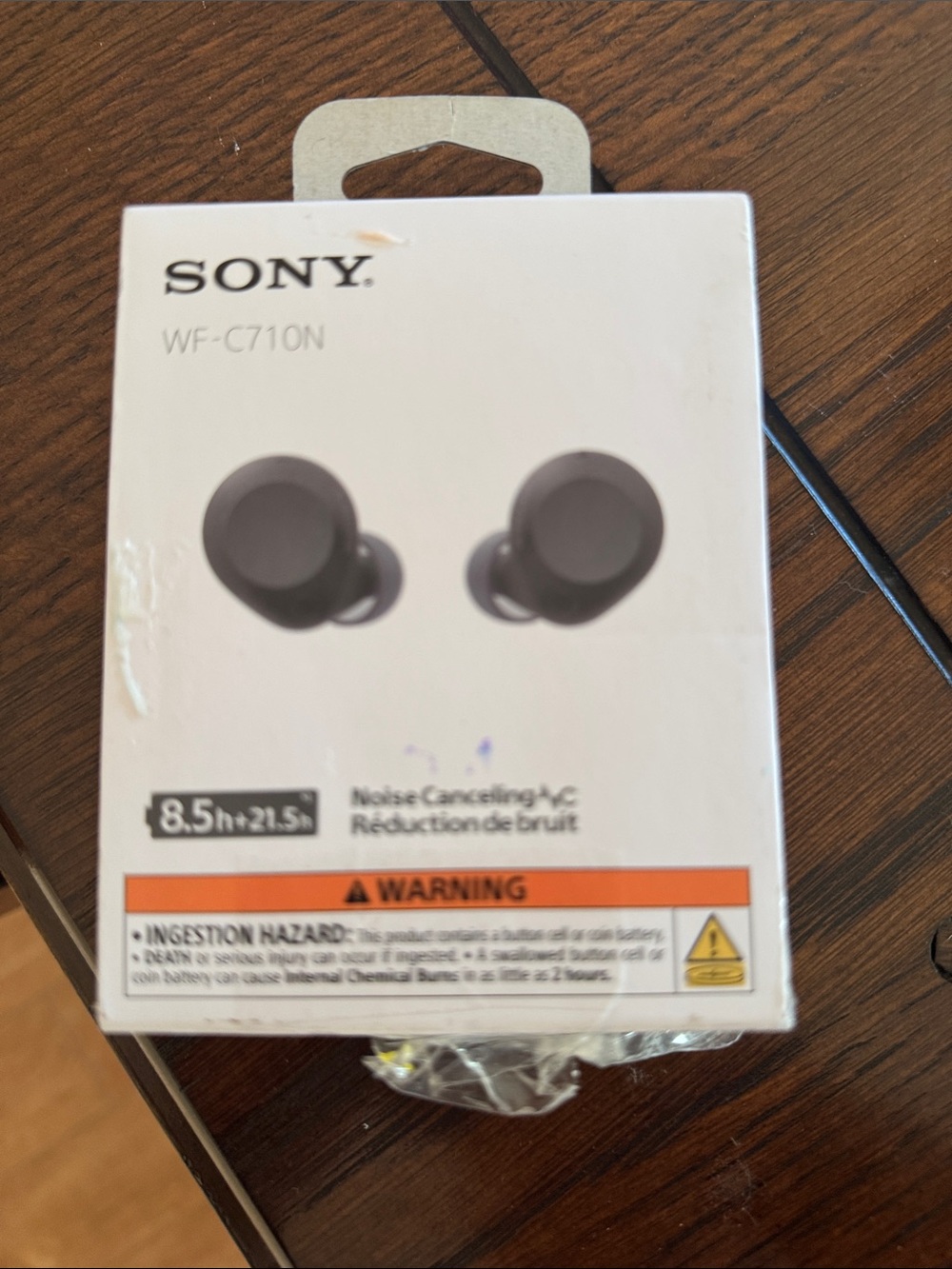 Sony WF-C710N Wireless Noise-Cancelling Earbuds - Gray